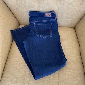 American Eagle Blue skinny Jeggings size 12/Reg